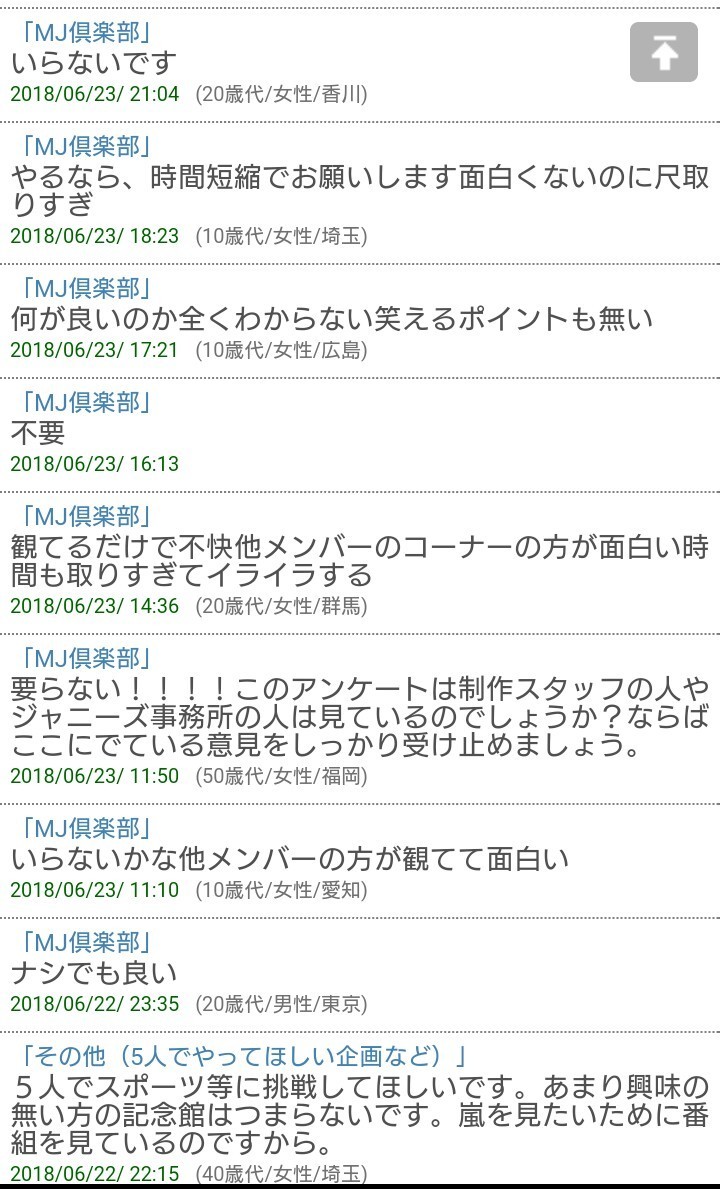 嵐にしやがれ 変えるとしたらどのコーナー アンケート 5色の輝きは消せない アンチ撲滅宣言